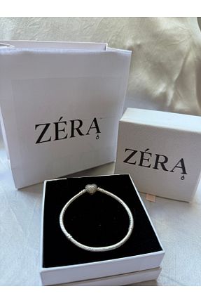 دستبند نقره طوسی زنانه 925 عیار zera - کد 945096850