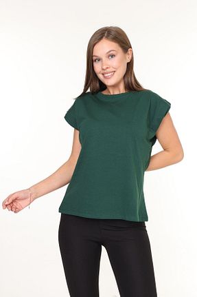 تیشرت سبز زنانه رگولار Tight Lady - کد 850845840