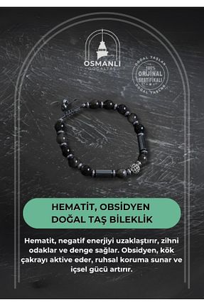 دستبند جواهر آبی زنانه سنگ طبیعی OSMANLI DOĞAL TAŞ - کد 944411950
