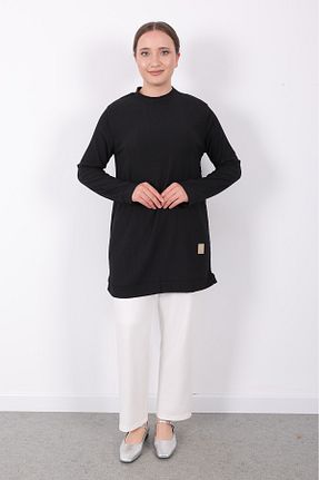 تونیک حجاب مشکی زنانه ویسکون Linvey - کد 944802021