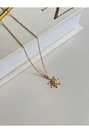 گردنبند استیل ( فولاد ) زرد زنانه استیل (فولاد) LEROSY CO - کد 938121752