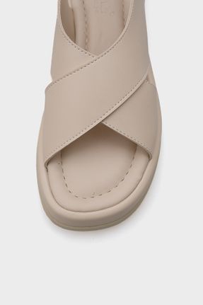 صندل بژ زنانه پاشنه تخت Capone Outfitters - کد 805936280