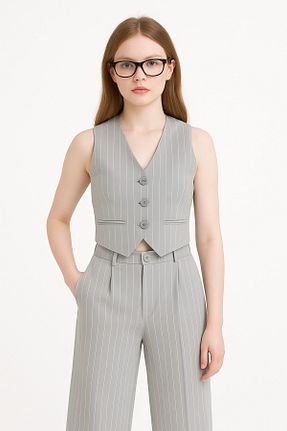 ست بالاتنه و پائین تنه طوسی بچه گانه بافتنی MİNİKANKA - کد 945471801