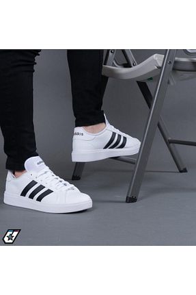 کفش اسنیکر سفید مردانه چرم اصل adidas - کد 774069940