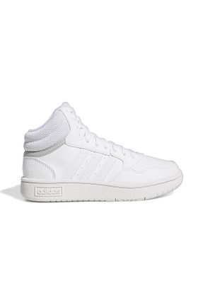 کفش بسکتبال سفید زنانه چرم مصنوعی adidas - کد 821195006
