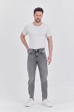 شلوار جین طوسی مردانه پاچه لوله تفنگی Rafaelli Gentleman - کد 929228728