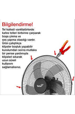 پنکه مشکی Ayaklı Teba - کد 941647259
