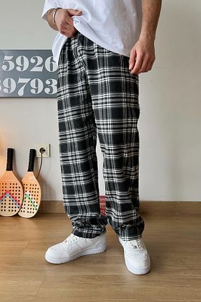 شلوار کرمگن مشکی مردانه اورسایز Flaw Wear - کد 819684271