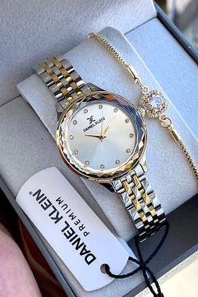 ساعت مچی طلائی زنانه 31-35 میلی متر Daniel Klein - کد 261050561