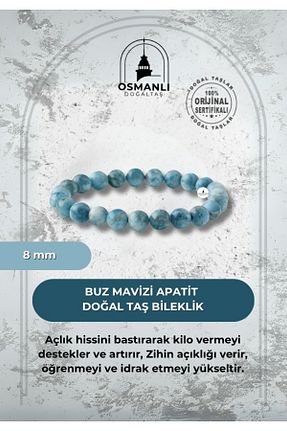 دستبند جواهر آبی زنانه سنگ طبیعی OSMANLI DOĞAL TAŞ - کد 662010994