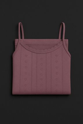 رکابی بنفش زنانه %100 پنبه QKK - کد 945649617