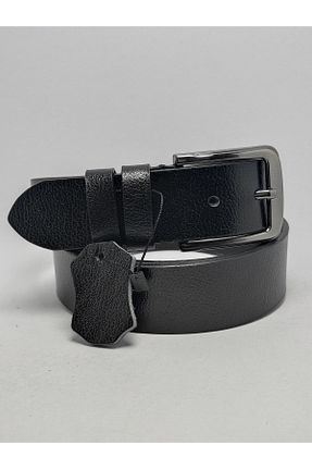 کمربند مشکی مردانه چرم خالص genuine leather company eds - کد 66536717