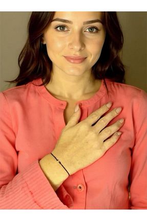 دستبند طلا طلائی زنانه 14 عیار Altıncık - کد 861848261
