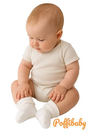 جوراب قهوه ای بچه گانه Soket çorap poffibaby - کد 778212066