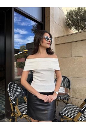 بلوز سفید زنانه ساده Butic - کد 921571397