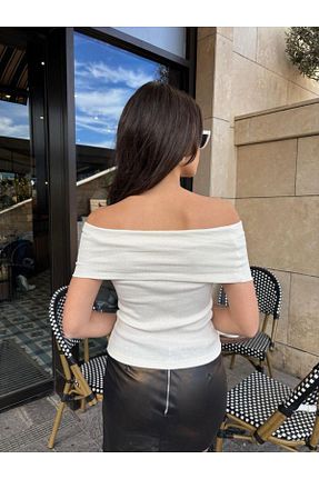 بلوز سفید زنانه ساده Butic - کد 921571397