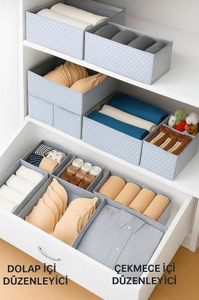 نظم دهنده کمد طوسی پارچه Spartek home textile - کد 945471858
