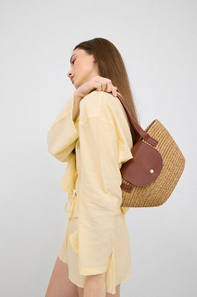 کیف دوشی رنگی زنانه حصیر Shule Bags - کد 940577272