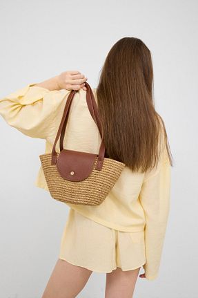 کیف دوشی رنگی زنانه حصیر Shule Bags - کد 940577272