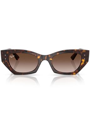 عینک آفتابی قهوه ای زنانه 49 Ray-Ban - کد 905277274