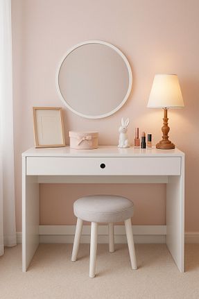 میز آرایش و میز توالت سفید MDF BBF Furniture - کد 946063066