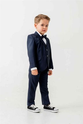 کت و شلوار رنگی بچه گانه یقه نوک تیز Pina Kids - کد 948031553