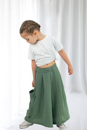 دامن سبز بچه گانه پنبه ای Catz Kids - کد 935024743