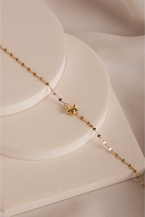 دستبند طلا زرد زنانه 14 عیار Safir Kuyumculuk - کد 873308834