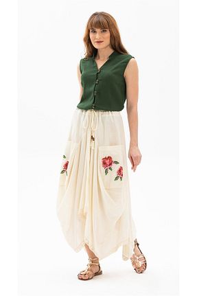 بلوز سبز زنانه ساده Eliş Şile Bezi - کد 92953537