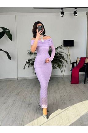 لباس بنفش زنانه بافتنی Kinzi - کد 905379330