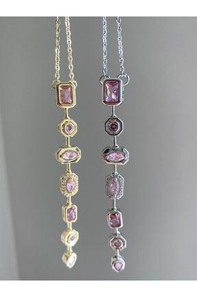 گردنبند جواهر متالیک زنانه استیل ضد زنگ Vadısh store - کد 939328106