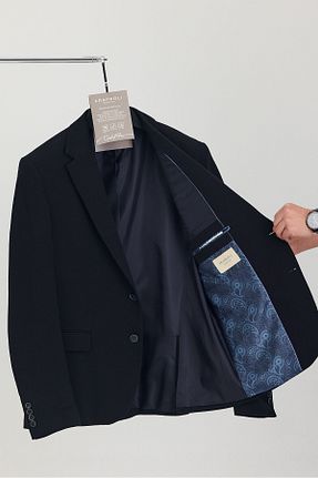 کت بلیزر سرمه ای مردانه اسلیم فیت Frappoli - کد 929001577