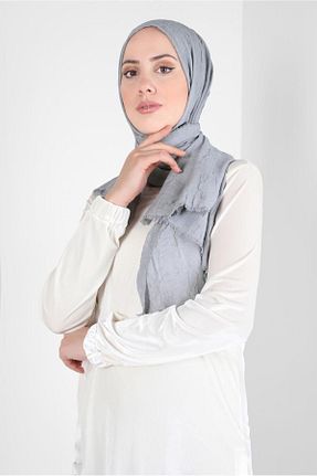 شال طوسی زنانه پلی استر Alvina - کد 801697712