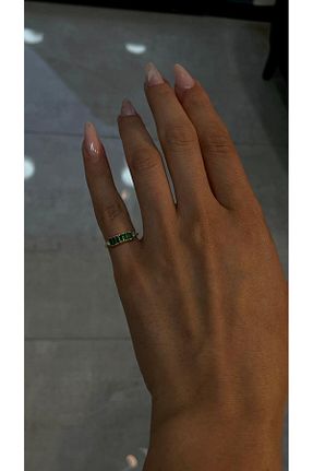 انگشتر جواهر طوسی زنانه زیرکن elur malta - کد 944468193