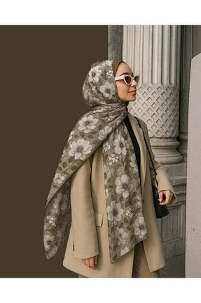 روسری طوسی پنبه ای Desenay Scarfs - کد 945319557