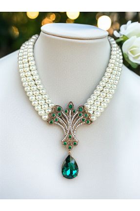 گردنبند مروارید سبز FAYRA ACCESSORIES - کد 842522151