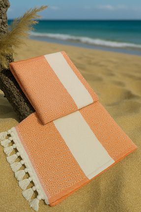 پشتمال نارنجی پنبه Fabric Box - کد 317373908
