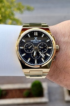 ساعت مچی طلائی مردانه 44 میلی متر Daniel Klein - کد 951888310