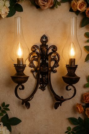 چراغ دیواری مشکی فلزی Tel Lighting - کد 878713441