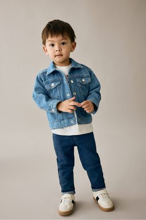 شلوار جین آبی بچه گانه پاچه تنگ H&M - کد 855530921