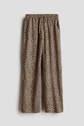 شلوار جین بژ زنانه پاچه گشاد H&M - کد 862598774