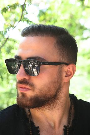 عینک آفتابی مشکی مردانه پلاریزه Qzen - کد 837044266