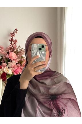 شال صورتی زنانه پنبه ای Lavena scarfs - کد 945562886