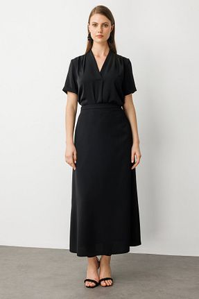 دامن مشکی زنانه ساده Ekol - کد 945568885