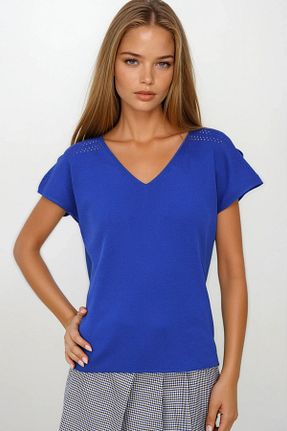 بلوز رنگی زنانه ساده VAGGON - کد 945651661