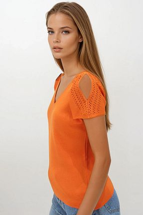 بلوز رنگی زنانه ساده VAGGON - کد 945651905