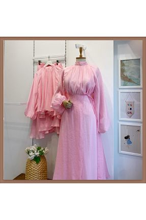 ست بالاتنه و پائین تنه صورتی زنانه رگولار Faya Boutique - کد 945640810
