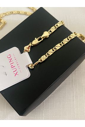 گردنبند استیل ( فولاد ) زرد بچه گانه استیل (فولاد) XUPING JEWELRY - کد 945689386