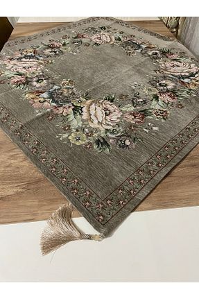رومیزی طوسی مخمل MYHOMEGOBLEN - کد 945946940