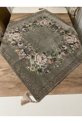 رومیزی طوسی مخمل MYHOMEGOBLEN - کد 945946940